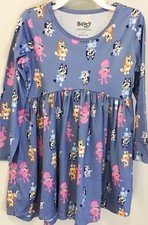 New BLUEY BINGO  COCO Spring Dress Toddler Girl 4T Disney Super Soft Gown NWT