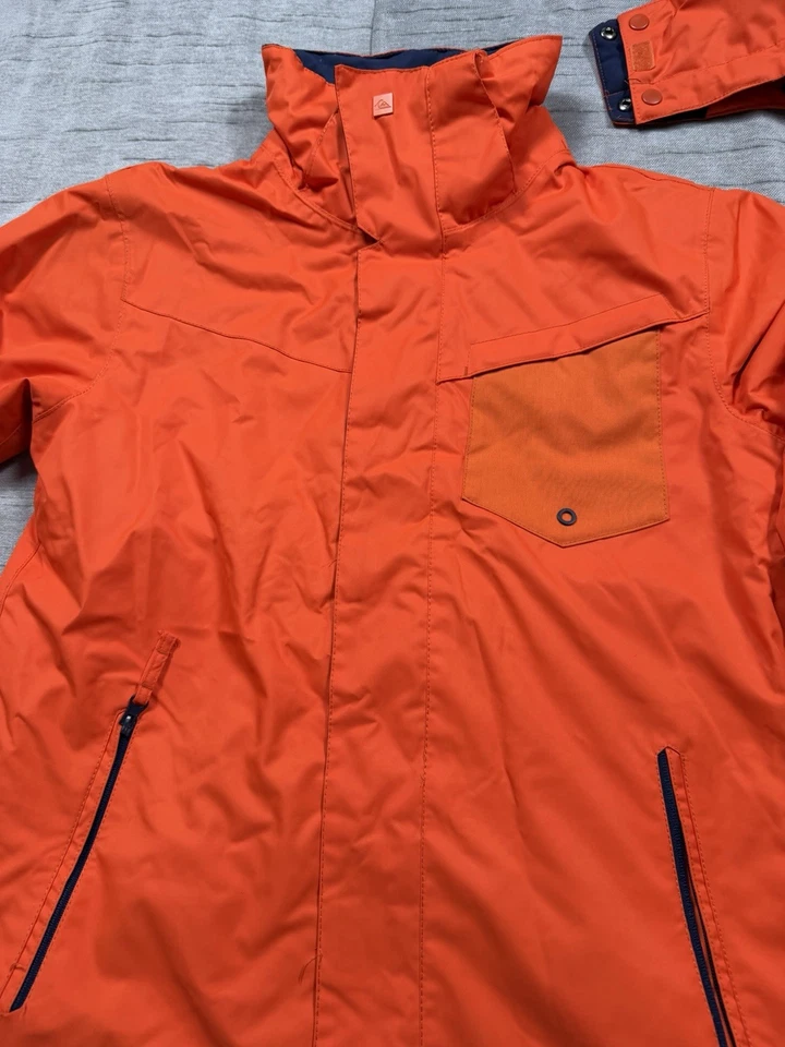 Jaqueta de esqui QUICKSILVER Dry Flight Tech 10K snowboard masculina tamanho 14 L | voo seco - Imagem 4 de 4