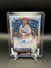 2025 Bowman Chrome Prospects Mick Abel Mojo On Card Auto BMA-MA