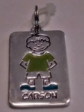 Carson Name Keychain Key Ring Charm Zipper Pull Boy Ganz New