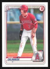2020 Bowman Draft DAVID CALABRESE 1st Year Baseball card LOS ANGELES ANGELS #103