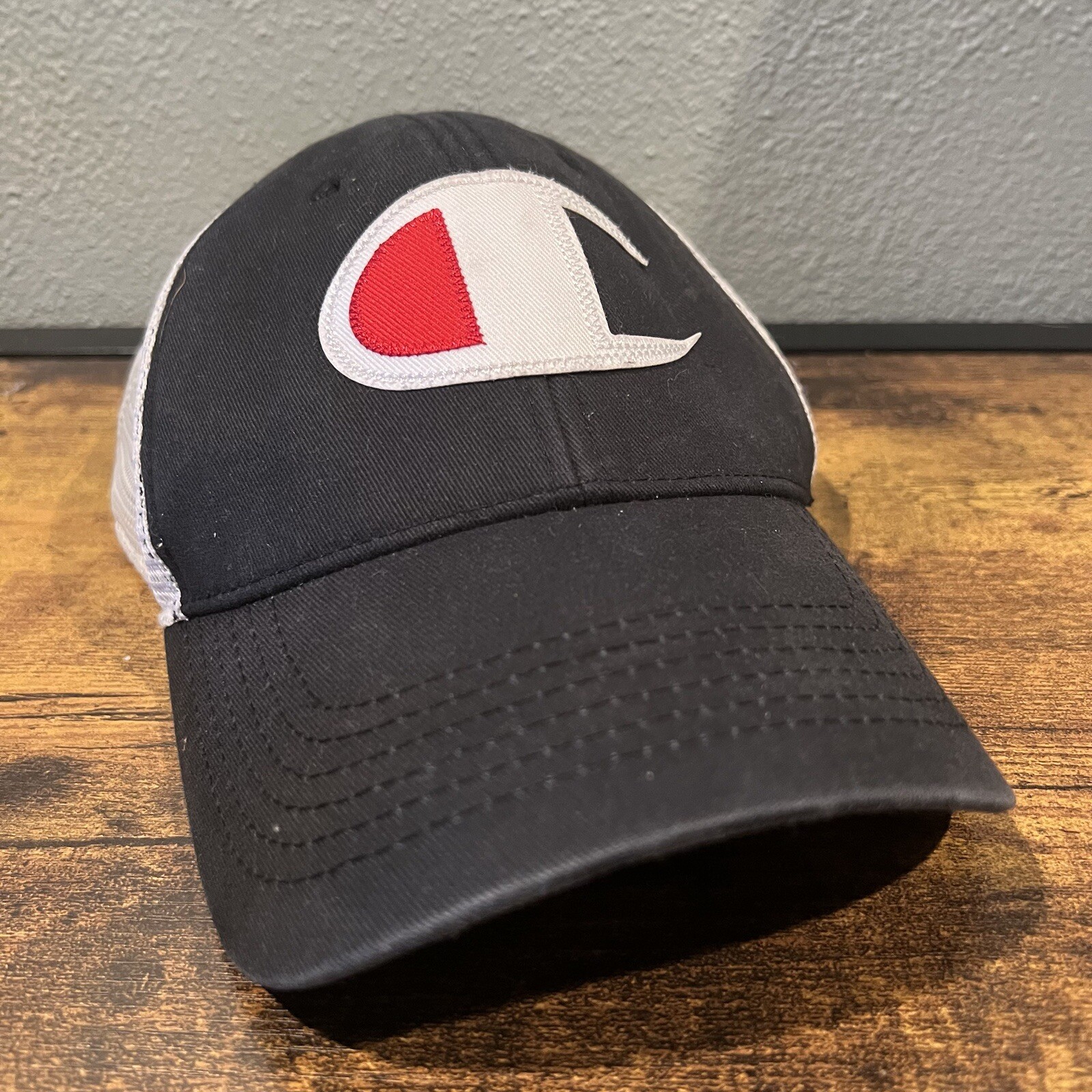 Champion Hat Giant C Patch Snapback Baseball Cap … - image 1