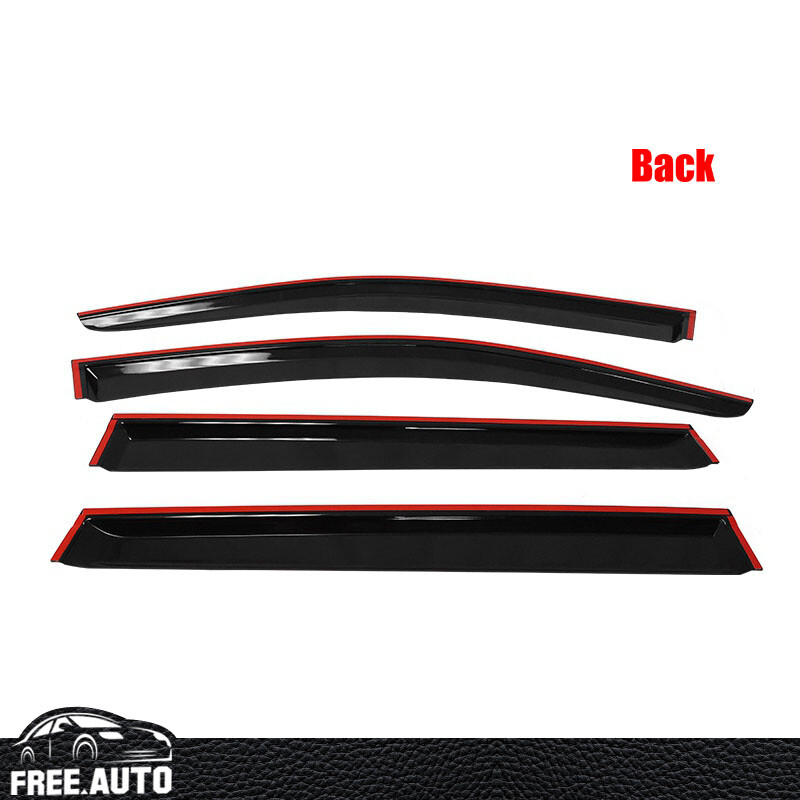 Window Visors Fits 16-22 Honda Pilot Acrylic Slim Rain Guard Vent Sun Shade 4PCS