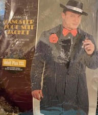 Gangster Zoot Suit Jacket Blazer Costume Halloween New XXL-48-52 Roaring 20s