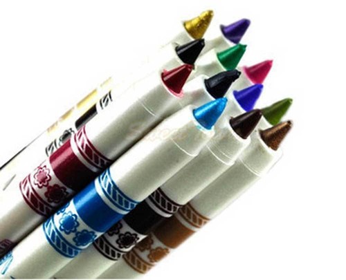 12 Color Glitter Eyeshadow Lip EyeLiner Eye Shadow Pencil Shimmer Pen Makeup Set - Picture 4 of 10