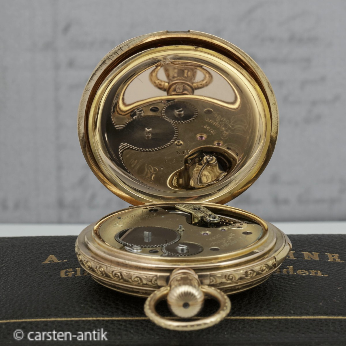 Taschenuhren Patek Philippe Taschenuhr 1907 Goldene Taschenuhr