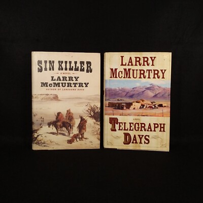 Sin Killer / Telegraph Days - Larry McMurtry - FIRST PRINT - Hardcover Book Lot