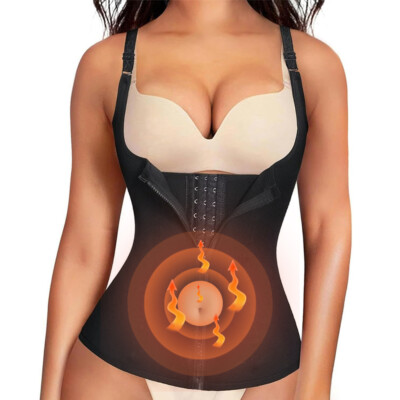Damen Waist Trainer Abnehmen Weste Taillenformer Mieder Korsagen Bauchweg Shaper