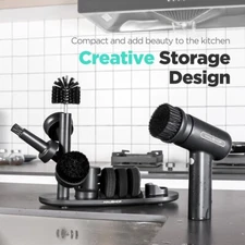 Electric Spin Scrubber Cordless Cleaning Brush with 8 Replaceable Heads 3 Speeds