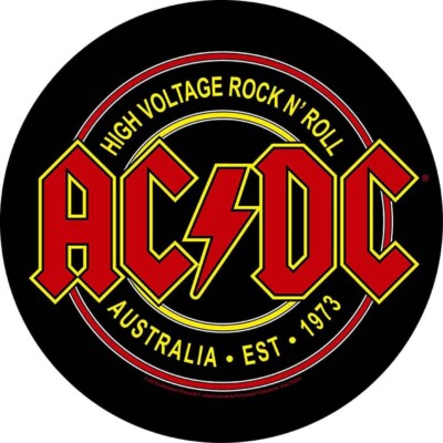 AC/DC high voltage rock n roll 2015 GIANT CIRCULAR BACK PATCH - 28 cms diameter