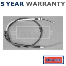 Borg & Beck Rear Hand Brake Cable Fits Fiat Doblo 2010- Vauxhall Combo 2011- #1