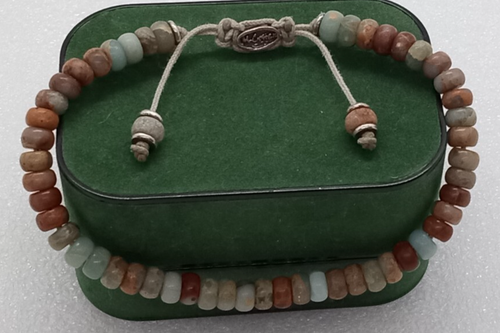 M. Cohen men's / unisex silver and multicolored stone bracelet sterling 925 - Picture 2 of 11