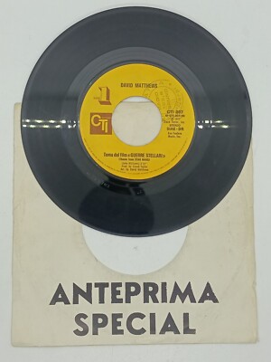 DAVE MATTHEWS - Thema aus dem Film Star Wars 7'' Italy Star Wars Vinyl Schallplatte