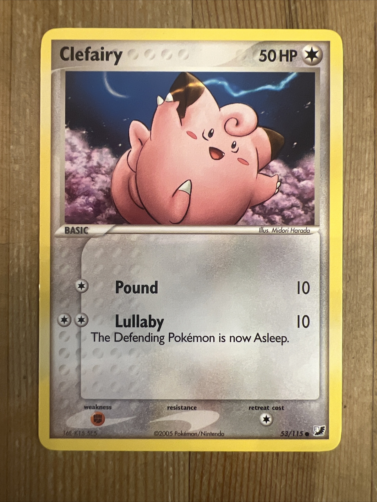 Pokémon TCG Clefairy EX Unseen Forces 53/115 Regular Common NM