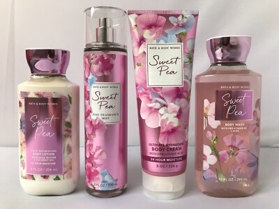 Bath & Body Works SWEET PEA Hyaluronic Acid Cream Lotion Mist Body