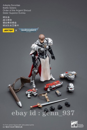 Joytoy 1/18 Adepta Sororitas Ordine della Sindone d'Argento Sorella Superiora Evinka - Foto 9 di 9