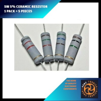 1MR 5W CERMIC CARBON FILM WIDERSTAND (1PK = 5PCS)