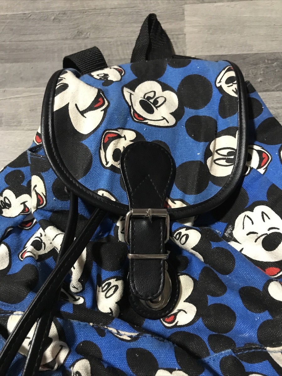 Disney Mickey Mouse Expressions Backpack All Over Print Blue  display picture 2