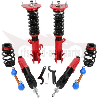Red Coilovers Struts Shocks Suspension Kits Adj Height For 2009-2014 Nissan Cube