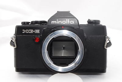 7673) Minolta XG-E 35mm SLR Film Camera Black Body from JAPAN