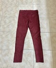 David Lerner DAL0391 Front Zip Faux Suede Merlot Leggings Pants Size M NWT — photo 6