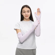 OH! Long Sleeve Gloves Sun UV Protection UPF 50+ Cooling Arm Warmer *Purple*