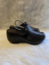 Tommy Hilfiger Shoes Womens 9M Brown Platform Slip On Clogs