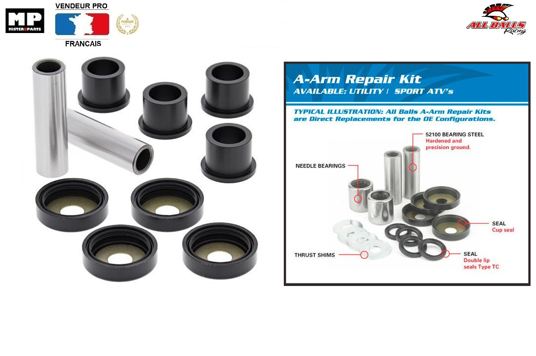 Kit triangle supérieur 30-1032 premium pour KVF650 Kawasaki