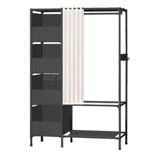 67" Garment Rack Storage Closet Clothing Stand Hanging Clothes Heavy Duty Shelve