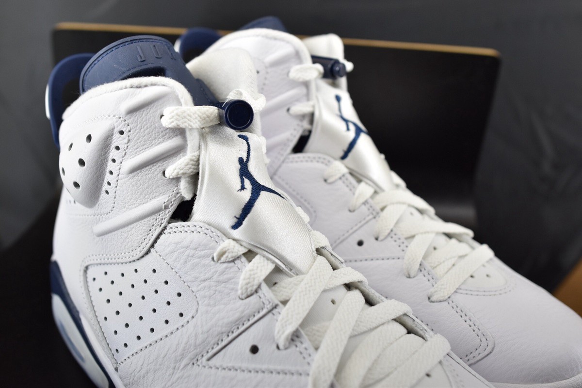 Air Jordan 6 Retro White Midnight Navy CT8529-141 Size 8.5 NEW