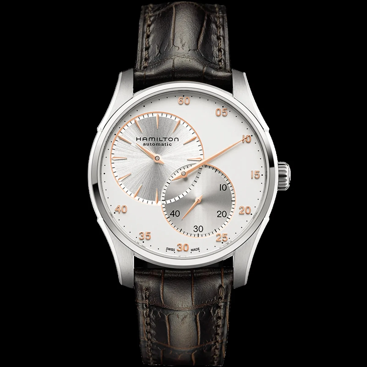 HAMILTON JAZZMASTER REGULATOR AUTOMATIC H4261553 SILVER DIAL 42MM