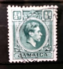 Jamaika: Briefmarke von 1938, Rundstempel, im gutem Zustand, siehe Scan