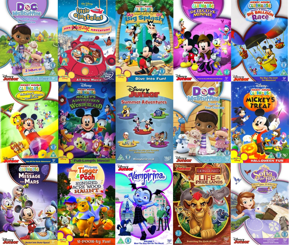 Various Titles Kids DISNEY Junior Movies Cartoons Family DVD BUY 3 Get 2  FREE