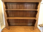 Vintage 1960s Solid Rock Maple Wood 2-Piece China Cabinet Hutch — photo 8