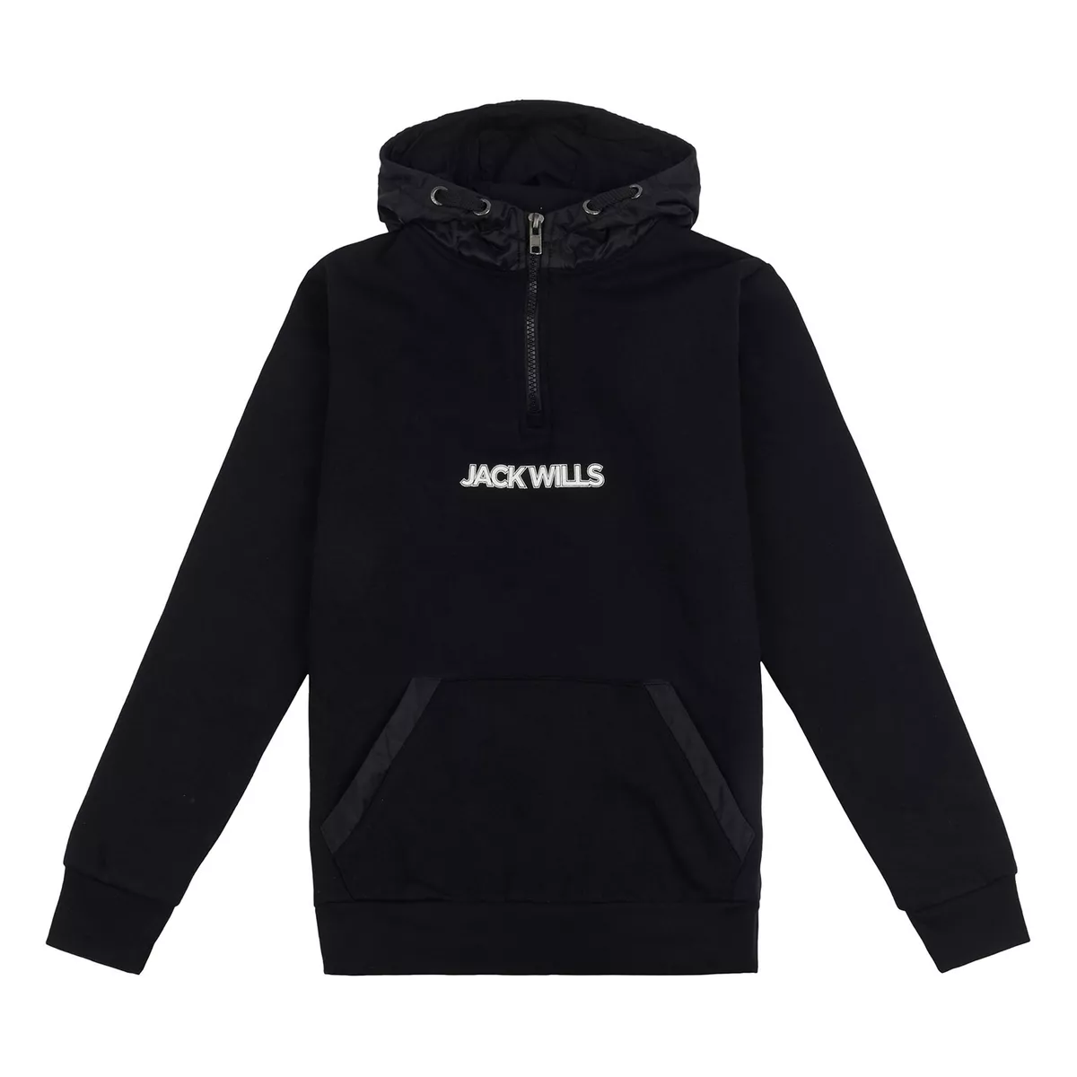 Jack Wills Kids Cntrst Quarter Zp Hoodie Hooded Top OTH eBay