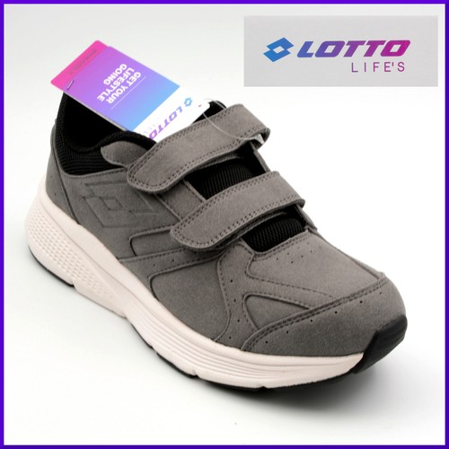 Scarpe da running uomo LOTTO con strappi velcri eco pelle sportive  ginnastica | eBay
