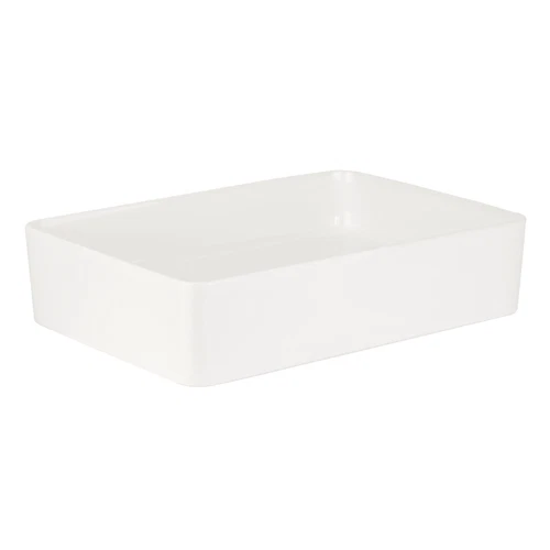 Signature Hardware Hibiscus 20 in. Fireclay Vessel White Bathroom Sink, No Holes - Picture 2 of 4