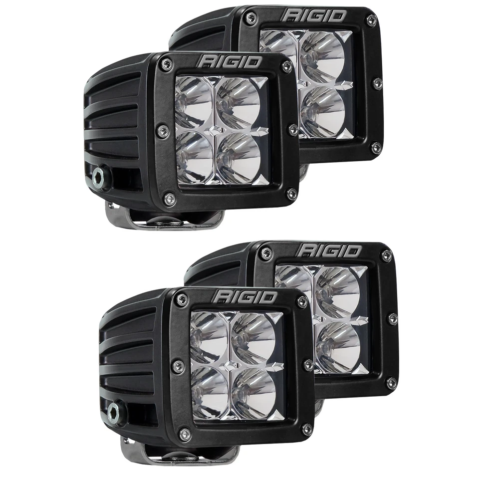 Kit de montaje de capucha rígida y 4 luces LED rígidas para Jeep Wrangler JL Gladiator 18-25 Foto 4 de 4