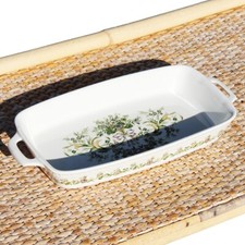 Plat à four vintage en porcelaine à feu / Villeroy & Boch modèle Trianon