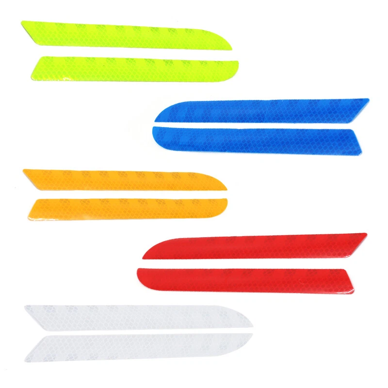 2x Reflective Sticker Car Trunk Door Tail Bumper Warning Safety Anti Collision - Изображение 2 из 4