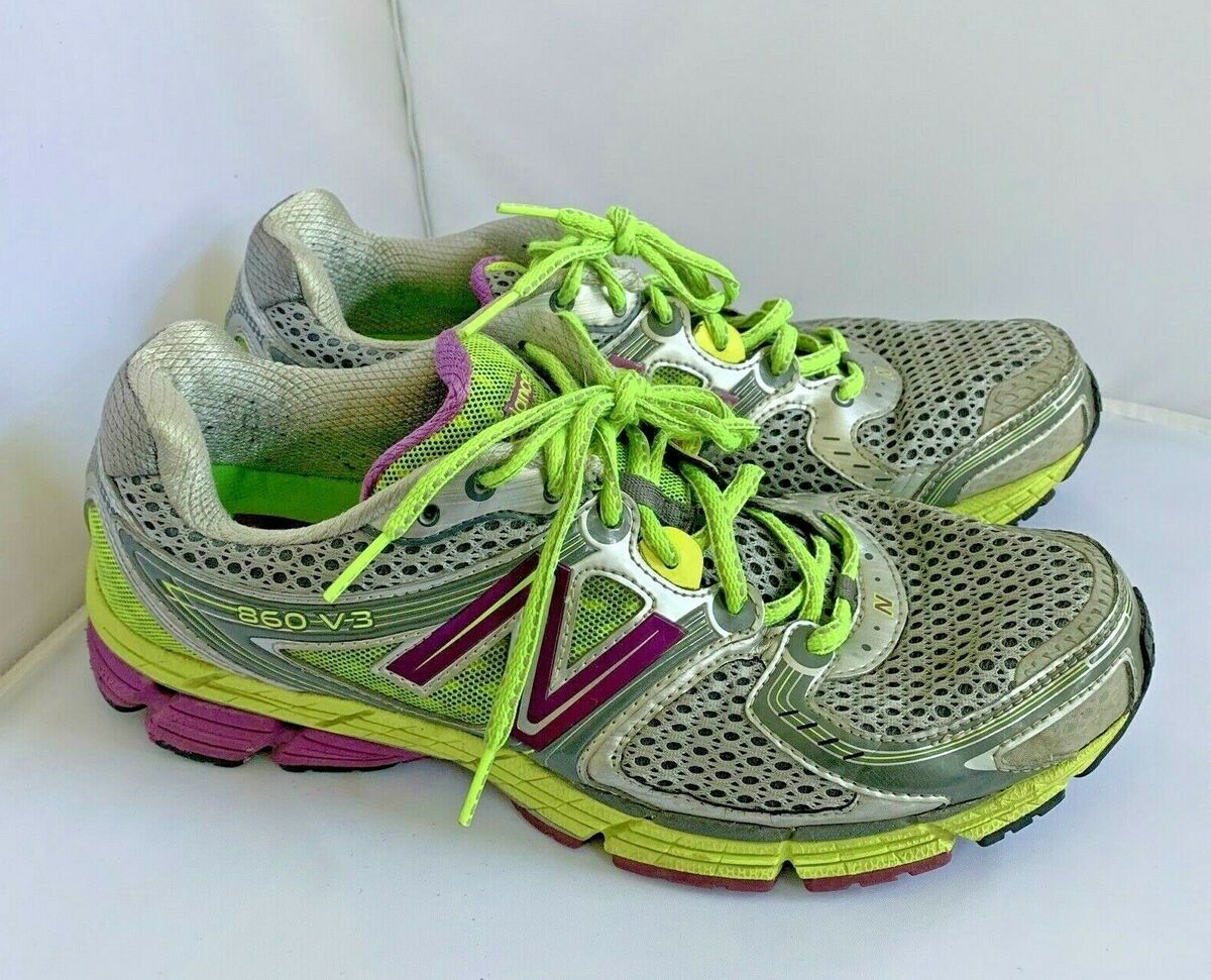 New Balance 860 V3 Silver Purple Green Running Shoes Women New Balance 860 V3 Silver Purple Green Running Shoes Women