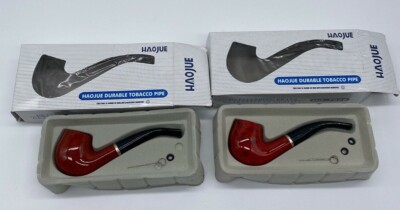 New - Two Haojue Tobacco Smoking Pipes HG-702B Unsmoked