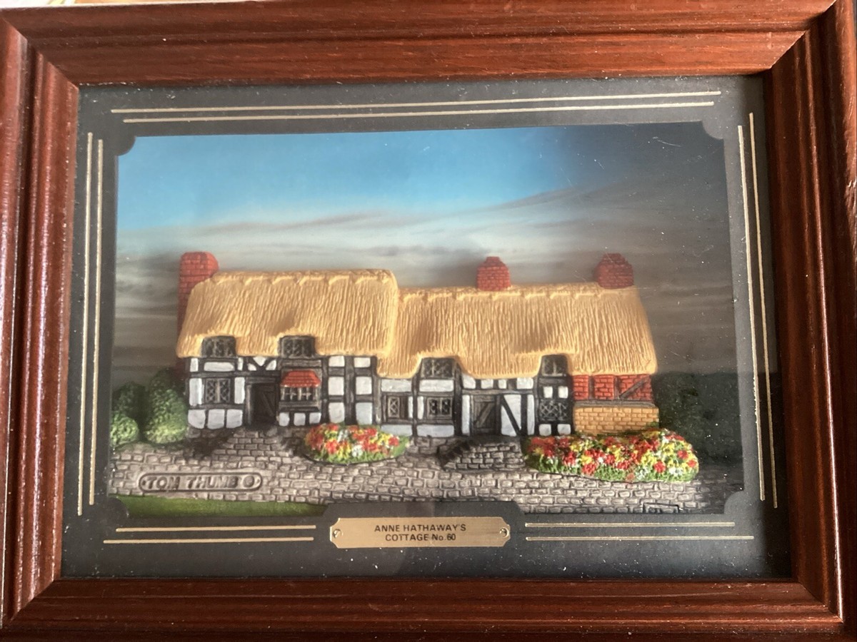 Tom Thumb Giftware Anne Hathaways Cottage Framed 3D Shadowbox
