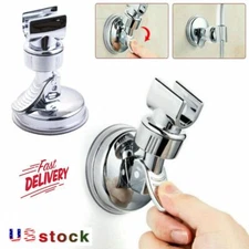 Adjustable Shower Head Holder Suction Cup Handheld Showerhead Wall Mount Bracket