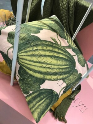 Ikea Watermelon Pillow Cover Pink Green 20 sq Squash Parksallat New  .