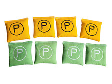 Initial and circle embroidered Cornhole Bags Regulation Corn hole Bags
