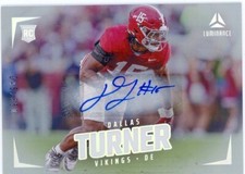 2024 Panini RC Rookie Luminance Dallas Turner #194 Auto Football Card