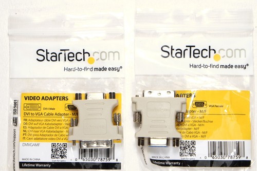 Adaptateur DVI-I Mâle Vers VGA Femelle – 24+5 Broches – Neuf Emballé – Convertisseur Vidéo