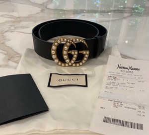 gucci pearl belt