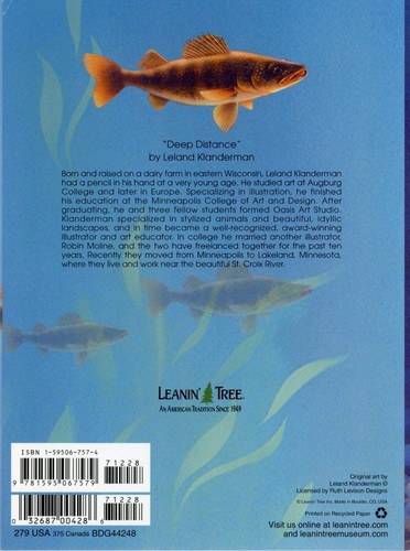 Fish FUNNY BIRTHDAY Card, "Deep Distance" by Leland Klanderman - Leanin' Tree +✉ - Picture 3 of 6